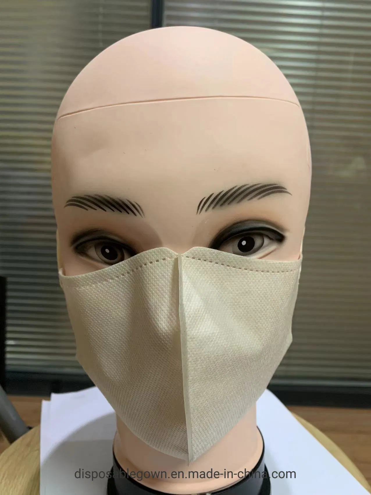 Three Layers Disposable 3D Protective Face Mask with Earloop Folded Butterfly Style Nonwoven Facemask