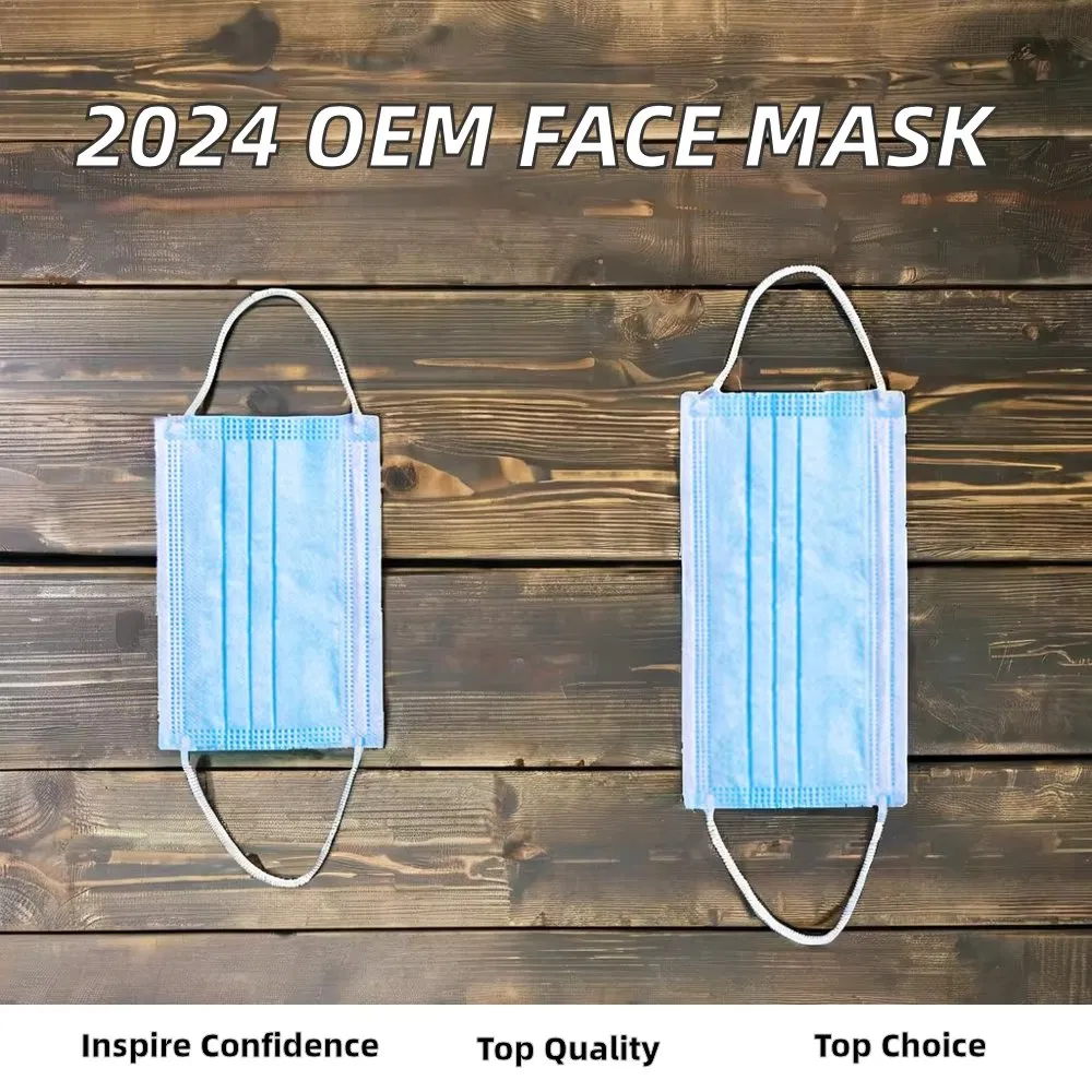 OEM Factory Disposable 3-Ply Face Mask Protective Masque Mask