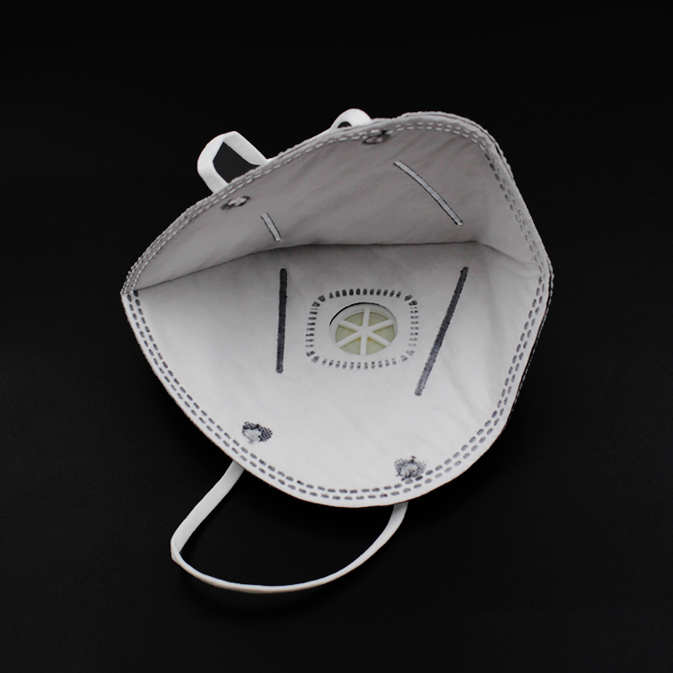 Anti-Haze Anti-Pollution Mouth Folding Non-Woven Valved Dust Mask Respirator Mask with Valve/Activated Carbon Face Mask with Valve