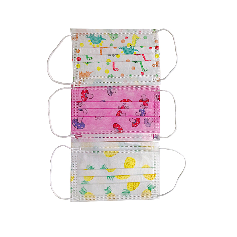 Colorful Baby Facemask 3ply Civil Nonwoven Face Mask for Kids Protective