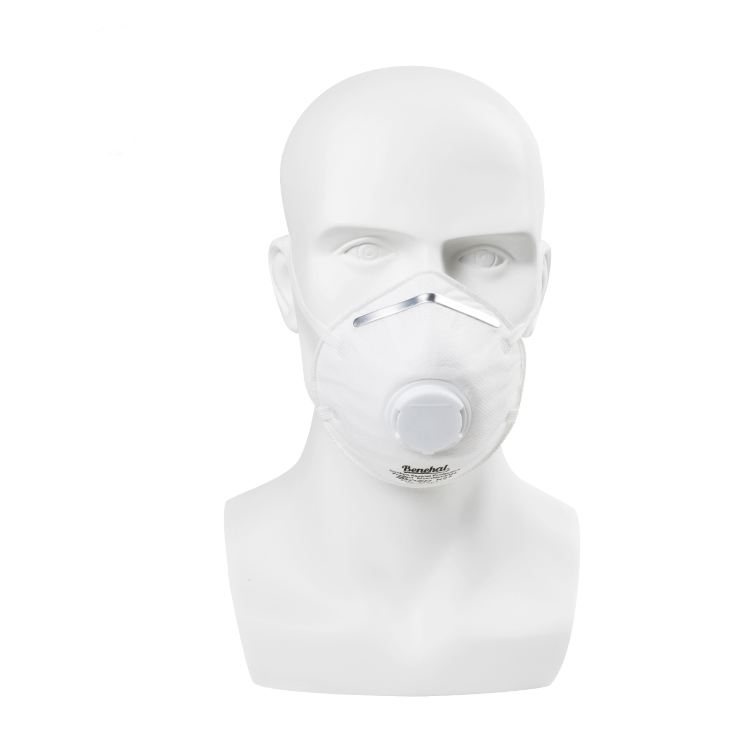 White N95 Headband 4 Layers Healthcare Filtering Half Respirator Particulate N95 Face Mask OEM Inventory CE and Niosh Approved Protective Cone Respirator