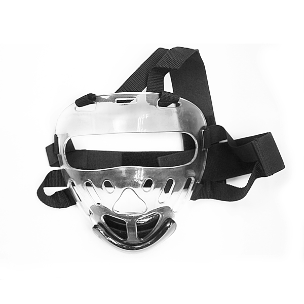 Kids Transparent Taekwondo Mask Removable Protective Training Face Head Gear