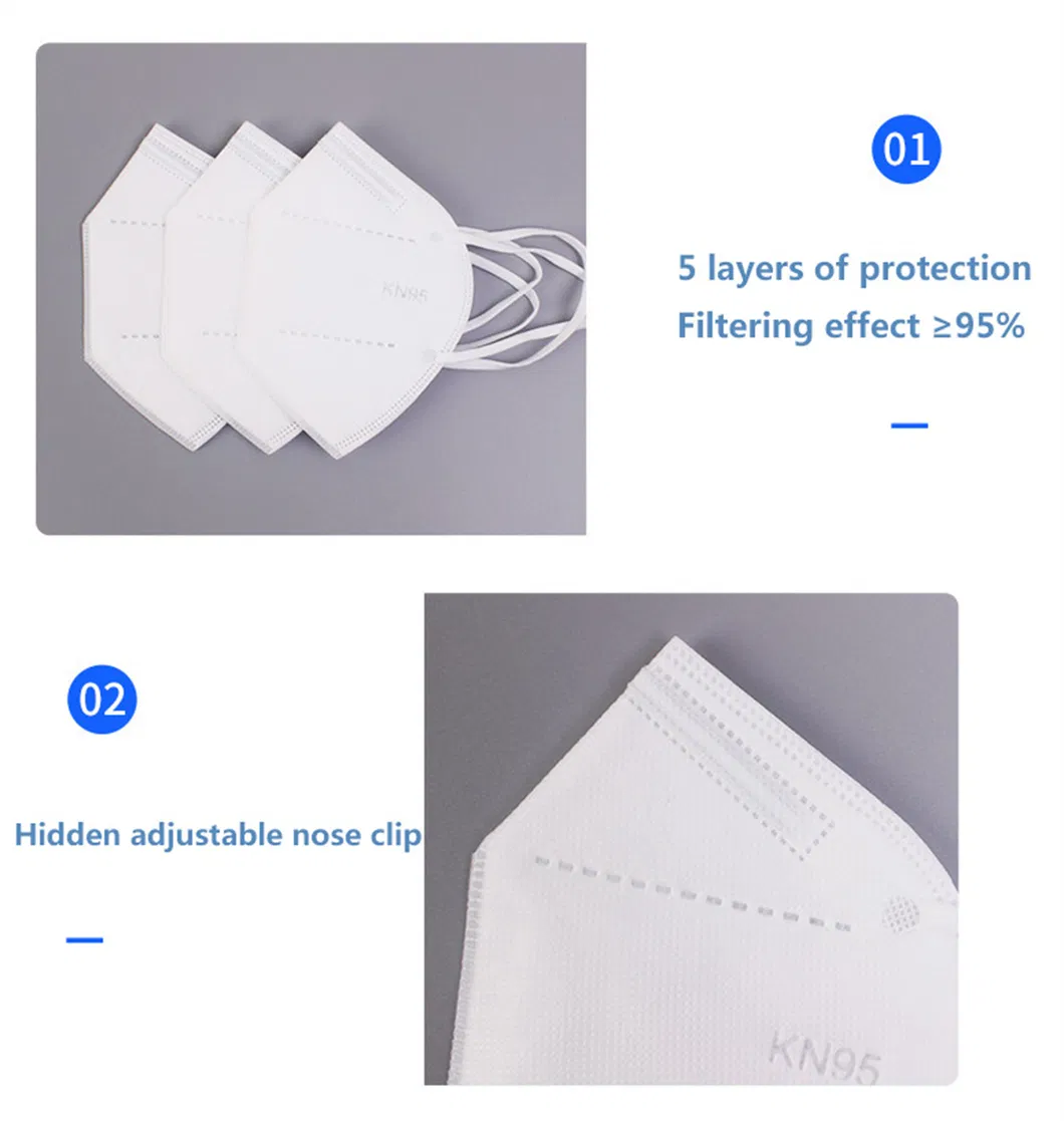 Anti Dusty Mask Respirator 5ply Disposable N95 Face Mask