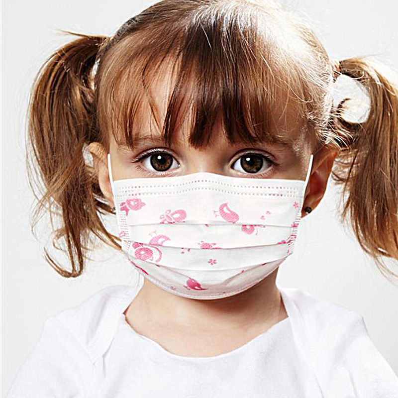 Colorful Baby Facemask 3ply Civil Nonwoven Face Mask for Kids Protective