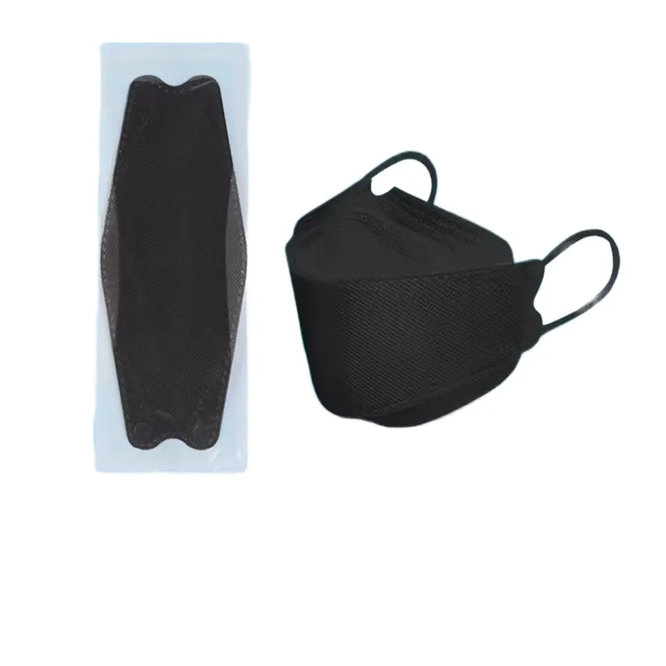 High-Performance Kf94 Face Mask, Disposable Black 3D Willow-Type Facemask
