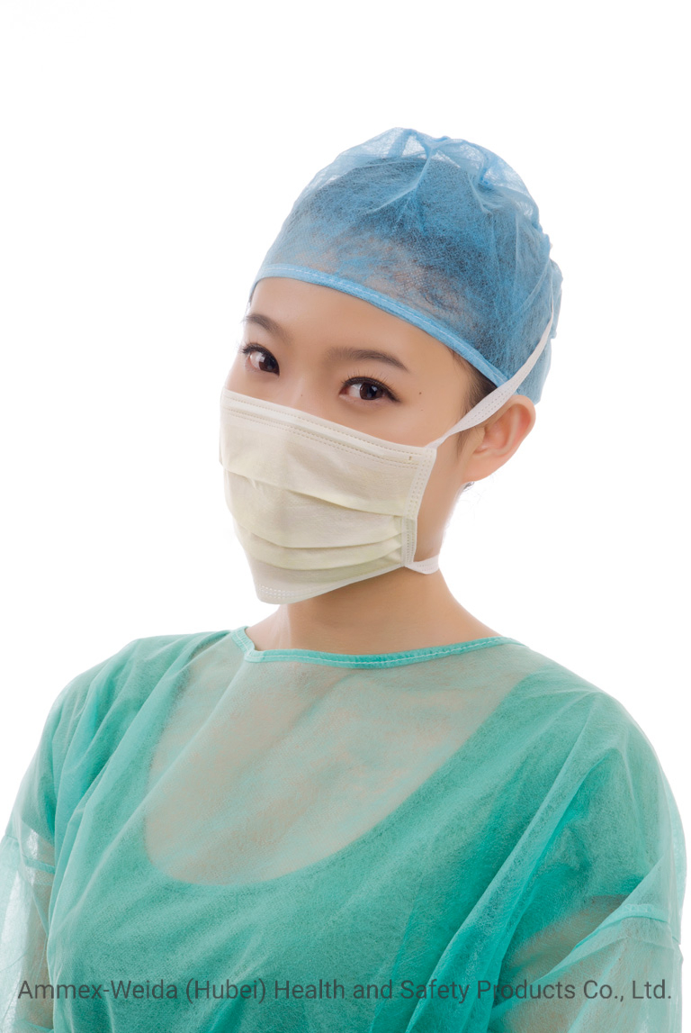 Personal Care Daily Use Protective Non-Woven Tie-on Face Mask Breathable 3ply Normal Facical Mask