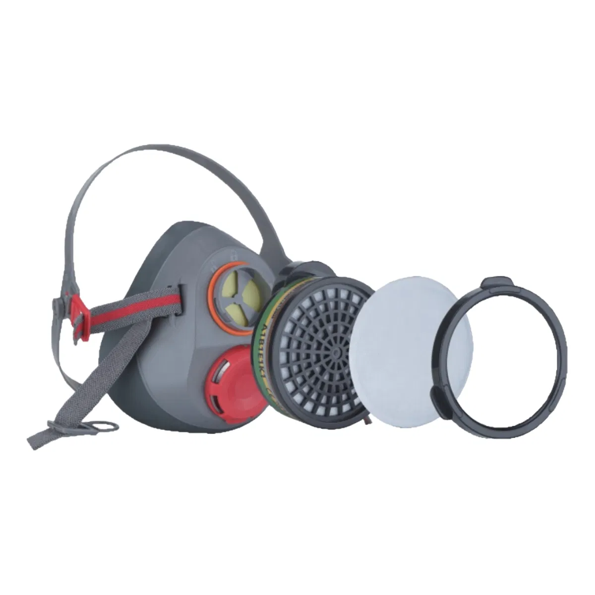 Professional Anti-Pollution Respiratory Protection Single Filtering Device Half Face Gas Mask