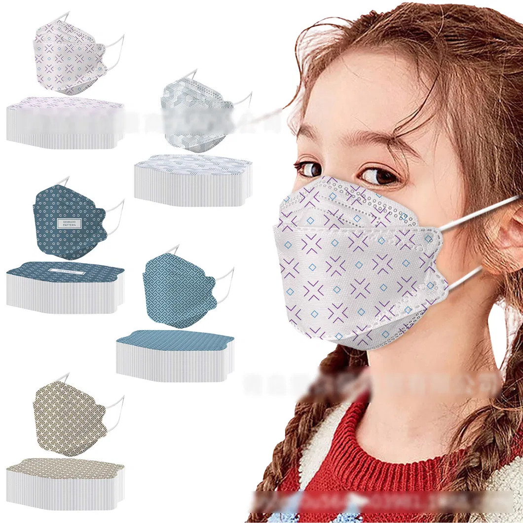 Fish Shaped Mask Adult Child Face Masks 3-Layer Willow-Shaped Protective Kf 94 Kf94