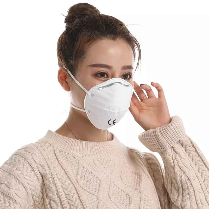 Wearing FFP2 N95 KN95 Respirator Masks