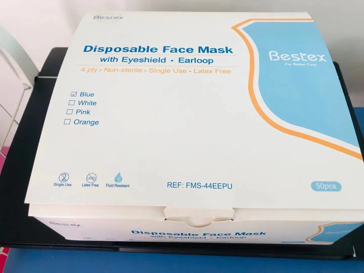 4ply Disposable Surgical Face Mask with Eyeashield Surgical Doctor Facemask with Visor