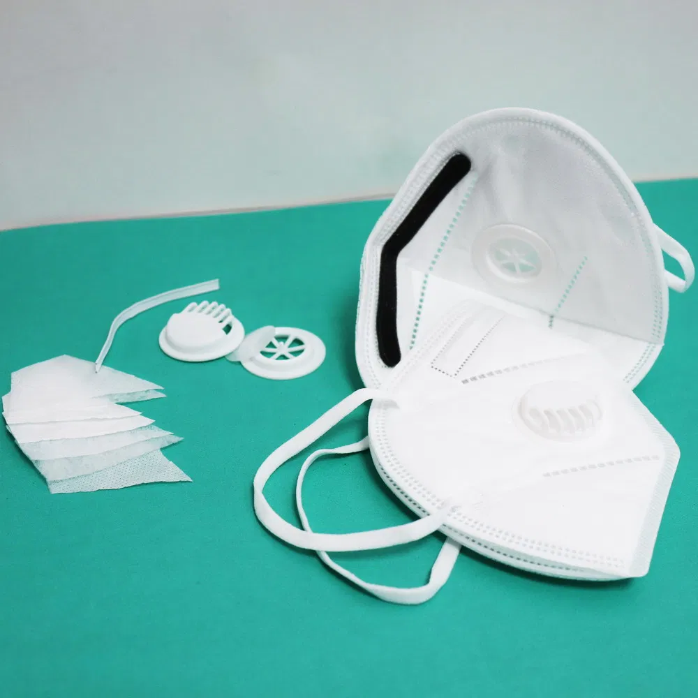 KN95 Flu Masks with Earloops /White Colour Bfe 95% N95 Disposable Respirator Face Mask