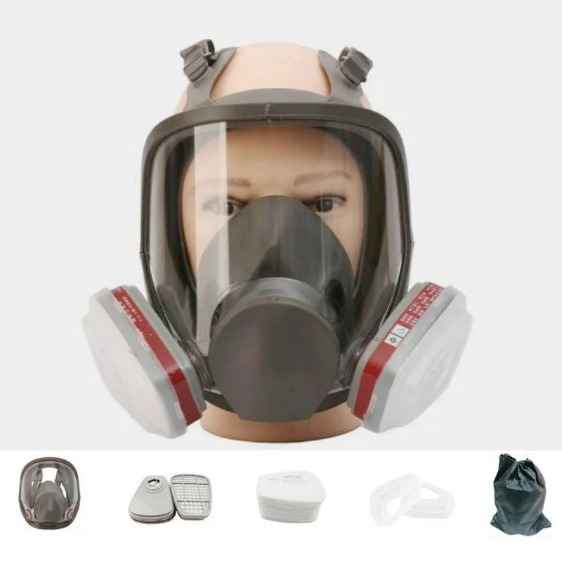 Full Face Gas Mask with Activated Carbon Filter