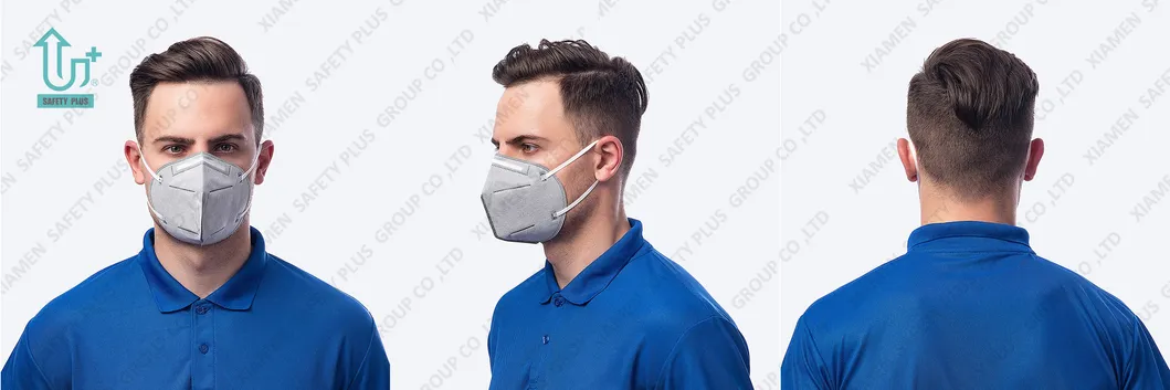 Factory Delivery Fast 3D Fold KN95 Mask Manufacturers China 4 Ply Non-Woven FFP2 Face Dust Mask with Carbon