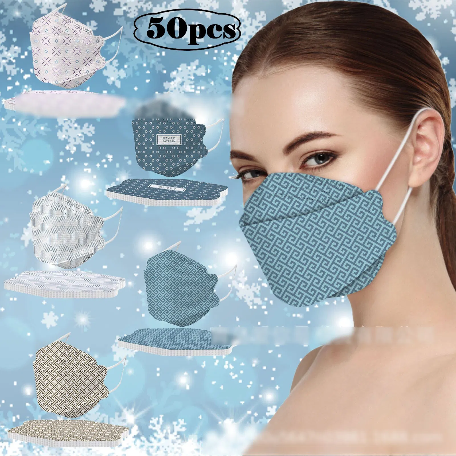 Fish Shaped Mask Adult Child Face Masks 3-Layer Willow-Shaped Protective Kf 94 Kf94