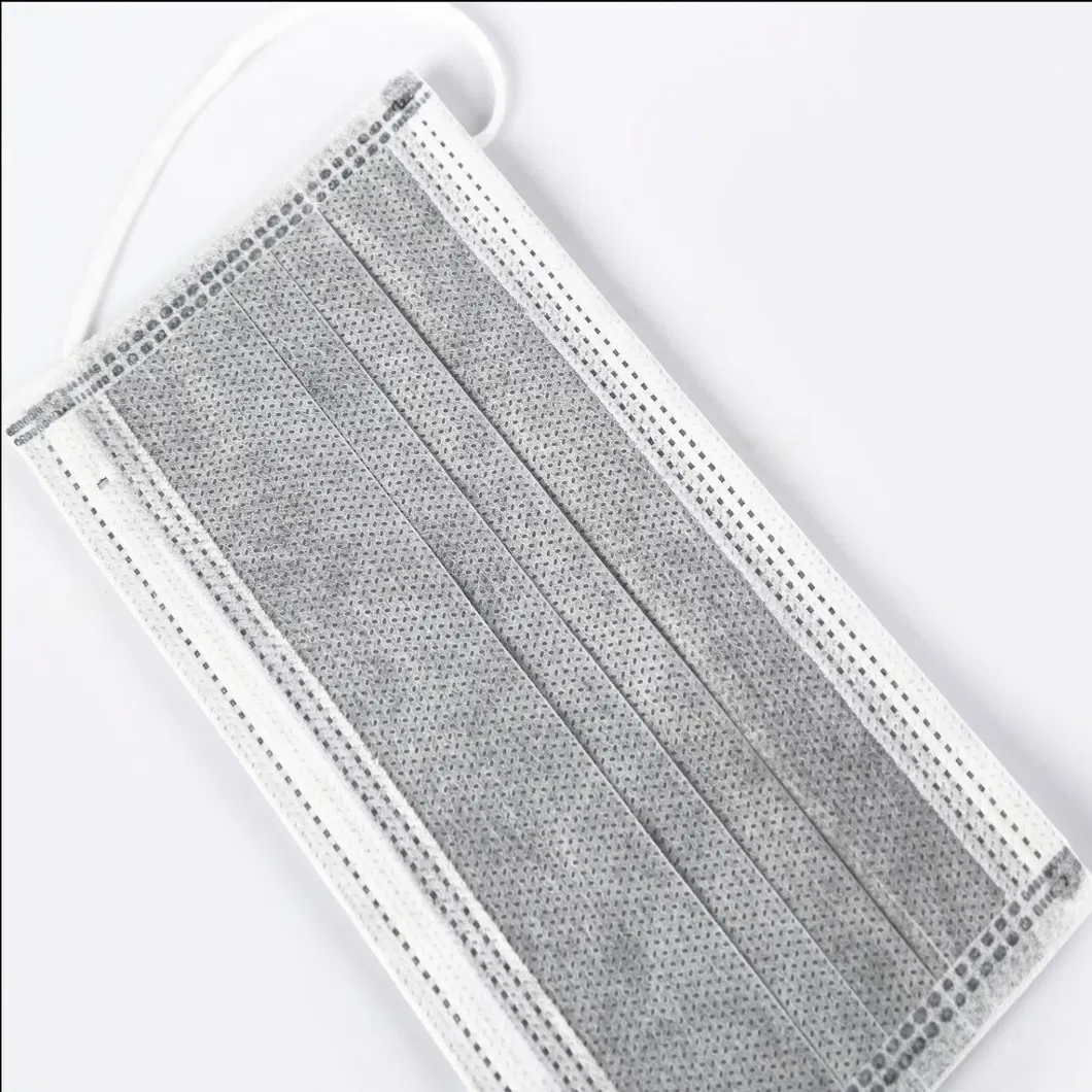 Good Quality Anti-Dust Disposable Non-Woven Black Activated Carbon Face Mask