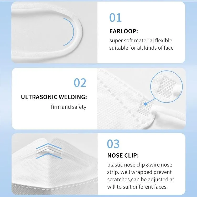 Adult Disposable Kf94 Face Masks fit design