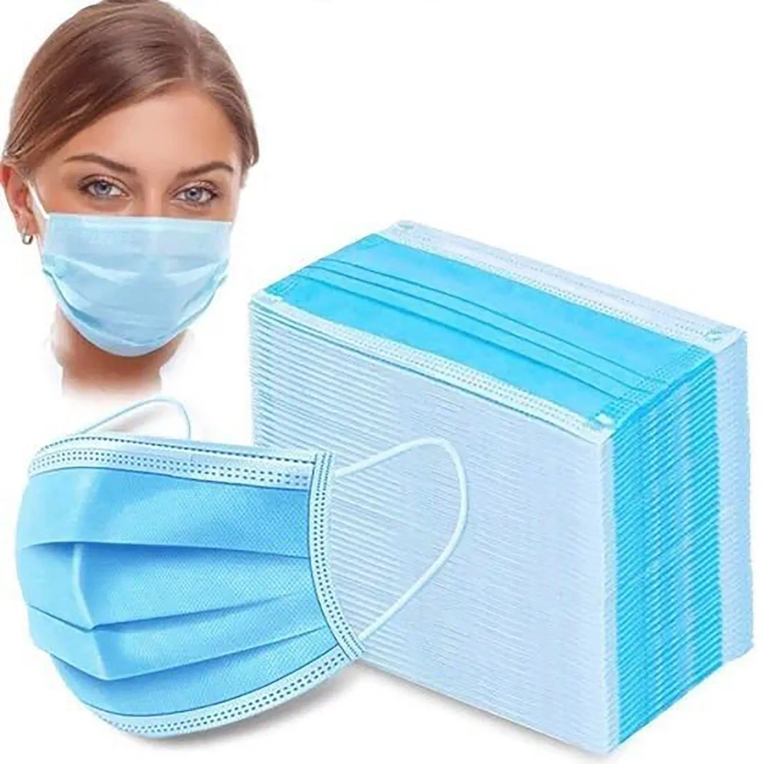 Earloop 3-Ply Breathable Disposable Face Mask for Daily Use