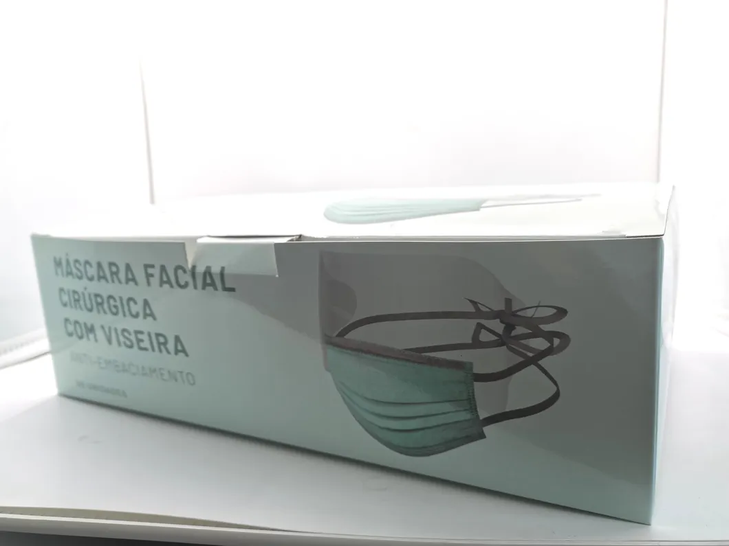 Disposable Protective Non Woven 3 Ply Face Mask Face Sheild with plastic Lens