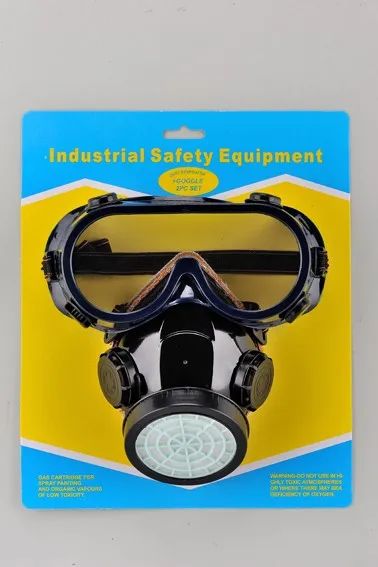 Safety Goggles Face Mask with Dust Respirator Nose Protection