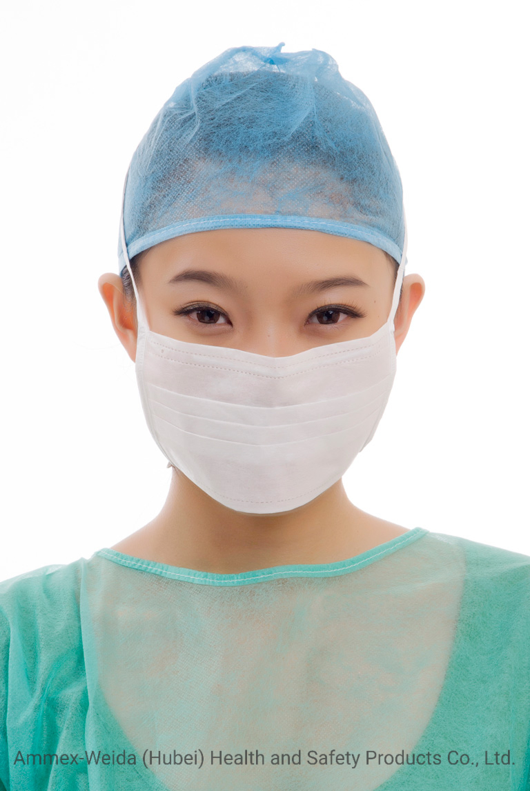 Personal Care Daily Use Protective Non-Woven Tie-on Face Mask Breathable 3ply Normal Facical Mask