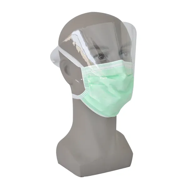 4ply Disposable Surgical Face Mask with Eyeashield Surgical Doctor Facemask with Visor