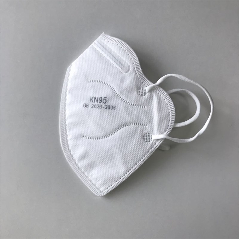 Waterproof Protective White 3D Folding Face Mask KN95