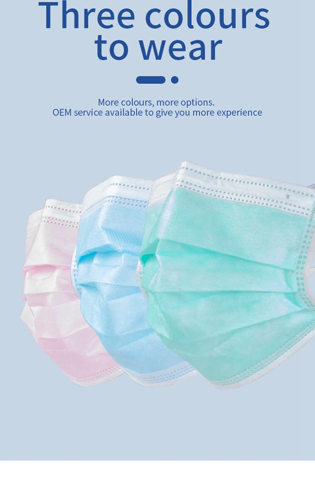 50 Packed Daily Use Nonwoven Disposable Medical Breathable Anti Virus Surgical Mask