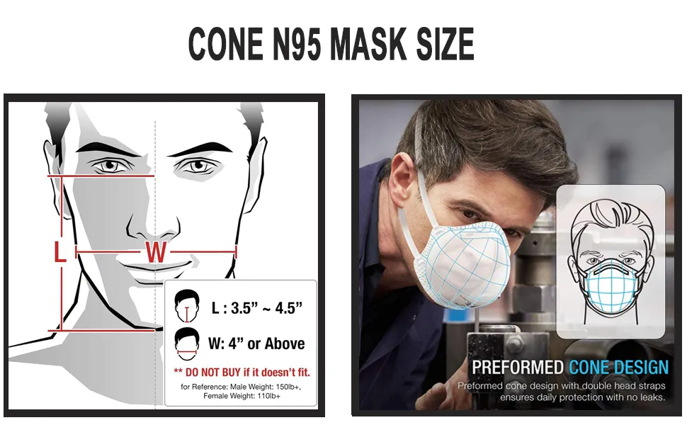 Manufacturer Protection Breathable Fold Flat Face Mask N95 Dust Face Mask