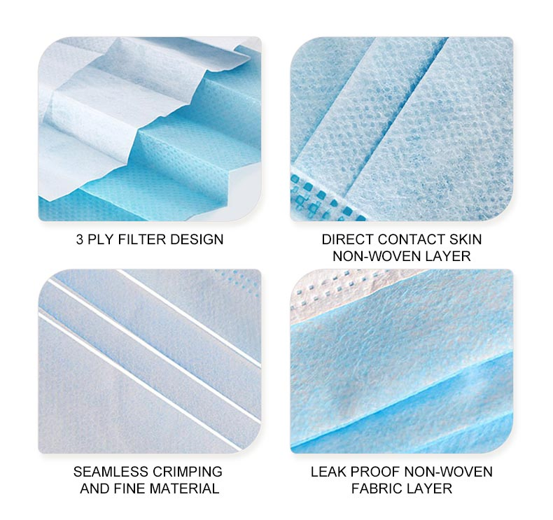 3ply PP Disposable Medical Face Mask Earloop