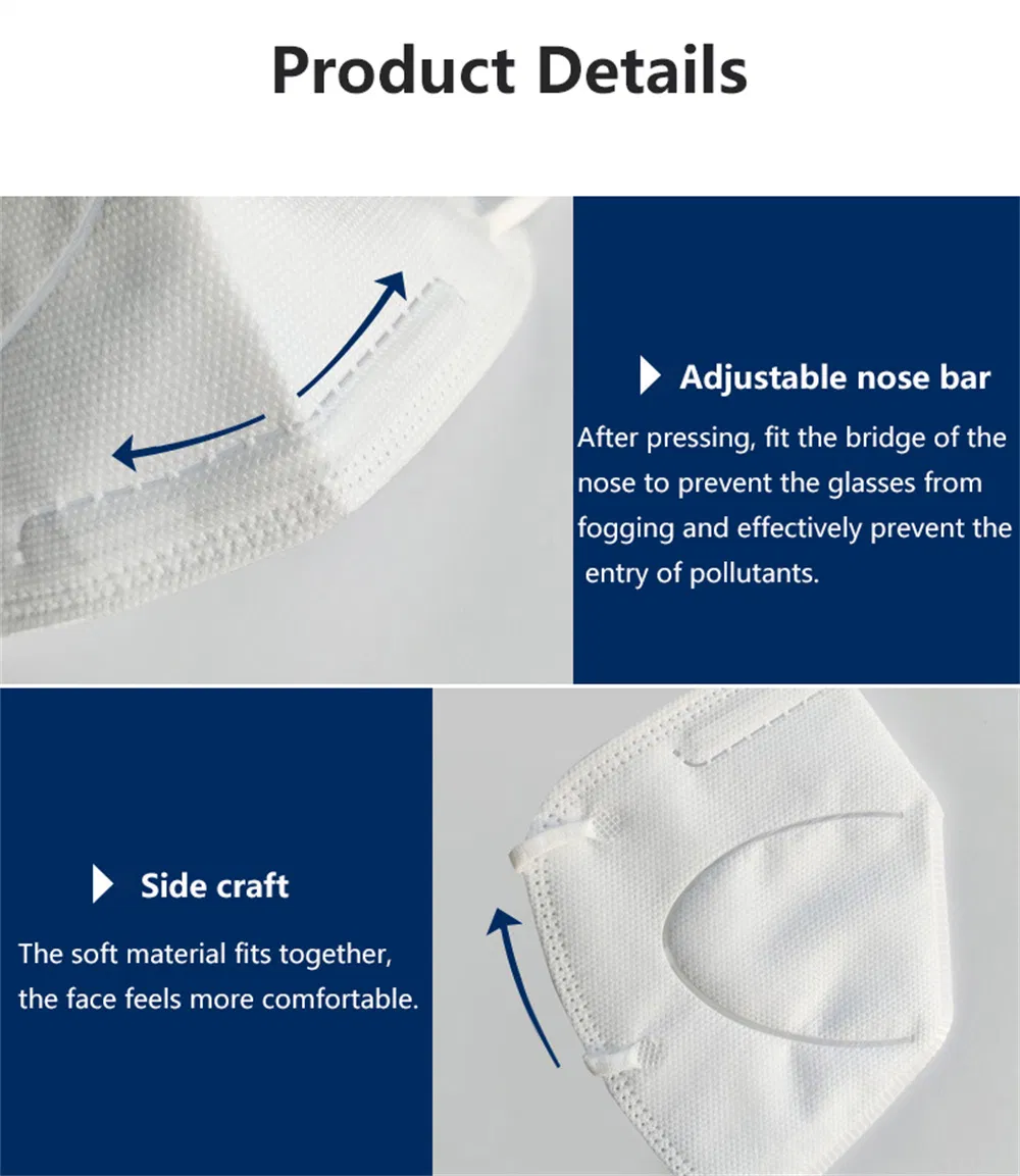 Disposable Non Woven Anti Pollution Dust-Proof FFP2 5ply Face Mask