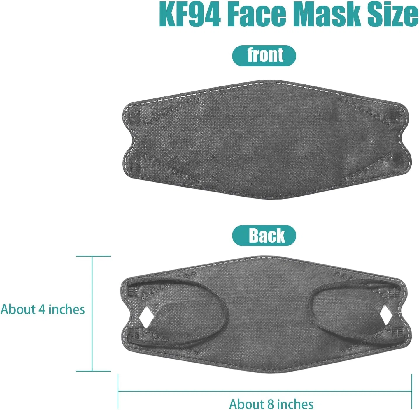SJ X-Large KF94 Protective Safety Face Mask 4-Layer Filter 3D Design FDA Mask KF94 OEM Wholesale