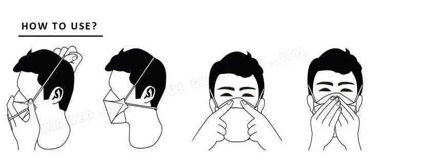 Boat Shaped Industrial Mask FFP3 Gray Activated Carbon Headwear Dust Mask Anti-Dust