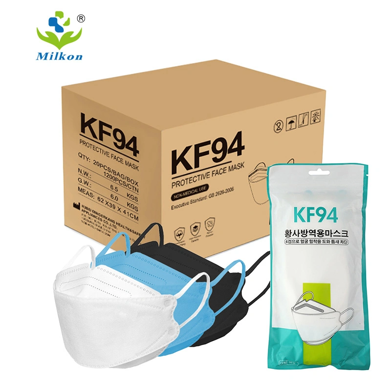 Kf94 Mask 4 Layers Colorful 3D Korean Mask Korea Fish Shape Protective Facemask Kf94