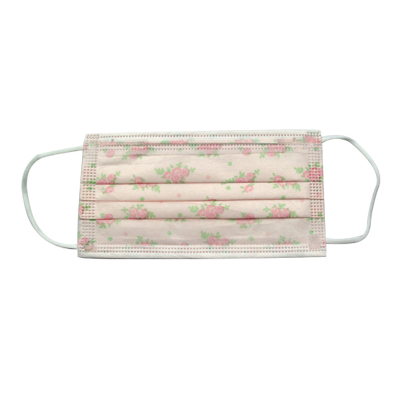 Breathable Fashionable Colorful Printed Nonwoven Mouth Mask for Daily Use
