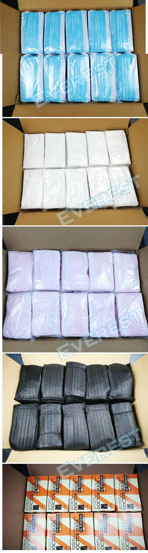 Es Sterile Hospital Non Medical Protective Safety 4ply Activated Carbon Dust Paper Dental SMS 3-Ply Earloop Nonwoven 3ply Disposable Surgical Face Mask