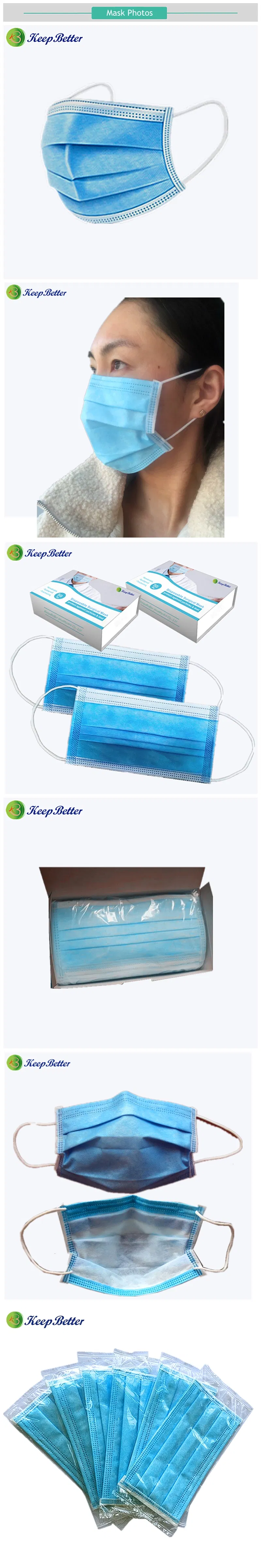 Respirator /Pm2.5 Air Pollution Disposable Mouth / Face Medical Surgical / Non-Woven/Disposable/Protective/Filter Effciency/ Standarded Face Mask