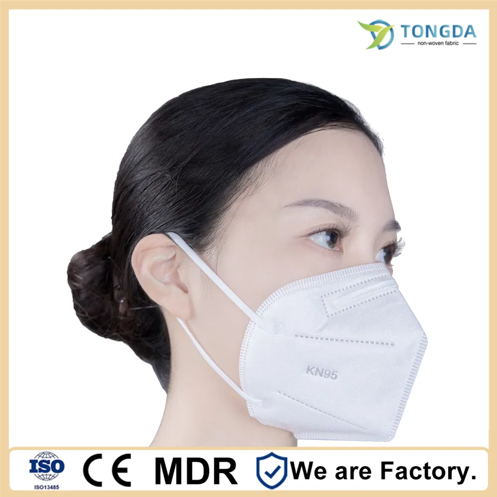KN95 Disposable Protective Face Mask Folded Style 3D Face Mask