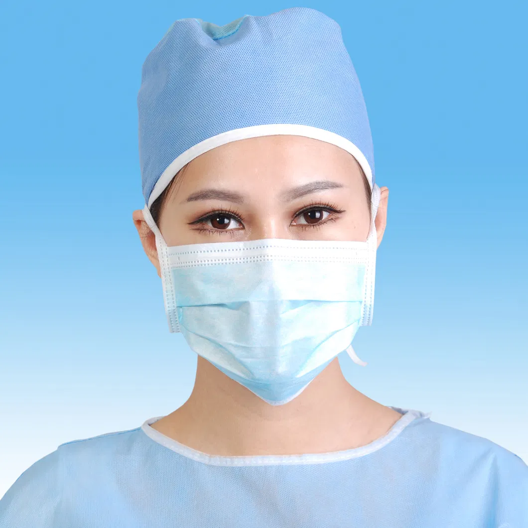 3 Layer Non Woven Disposable Face Mask High Breathable for Daily Protection