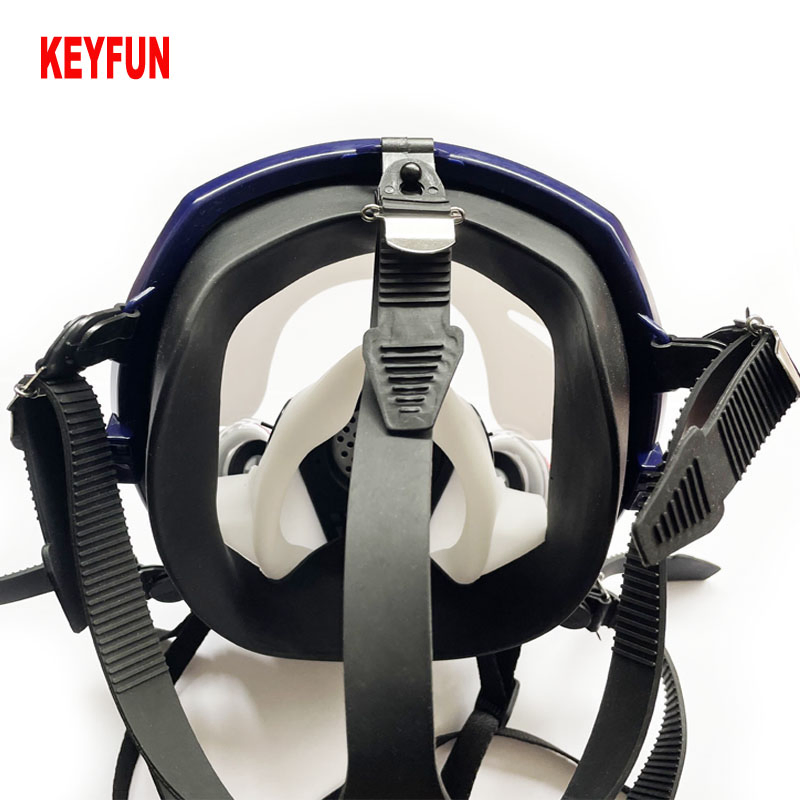 Full Facepiece Reusable Respirator Gas Mask Glasses Activated Filter Carbon Mask
