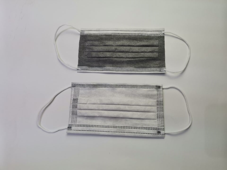 Protective Nonwoven Disposable 3 Ply Face Mask with Activated Carbon