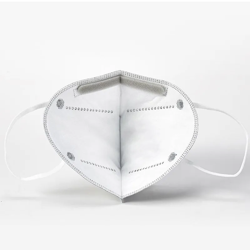 Waterproof Protective White 3D Folding Face Mask KN95 Detail 2