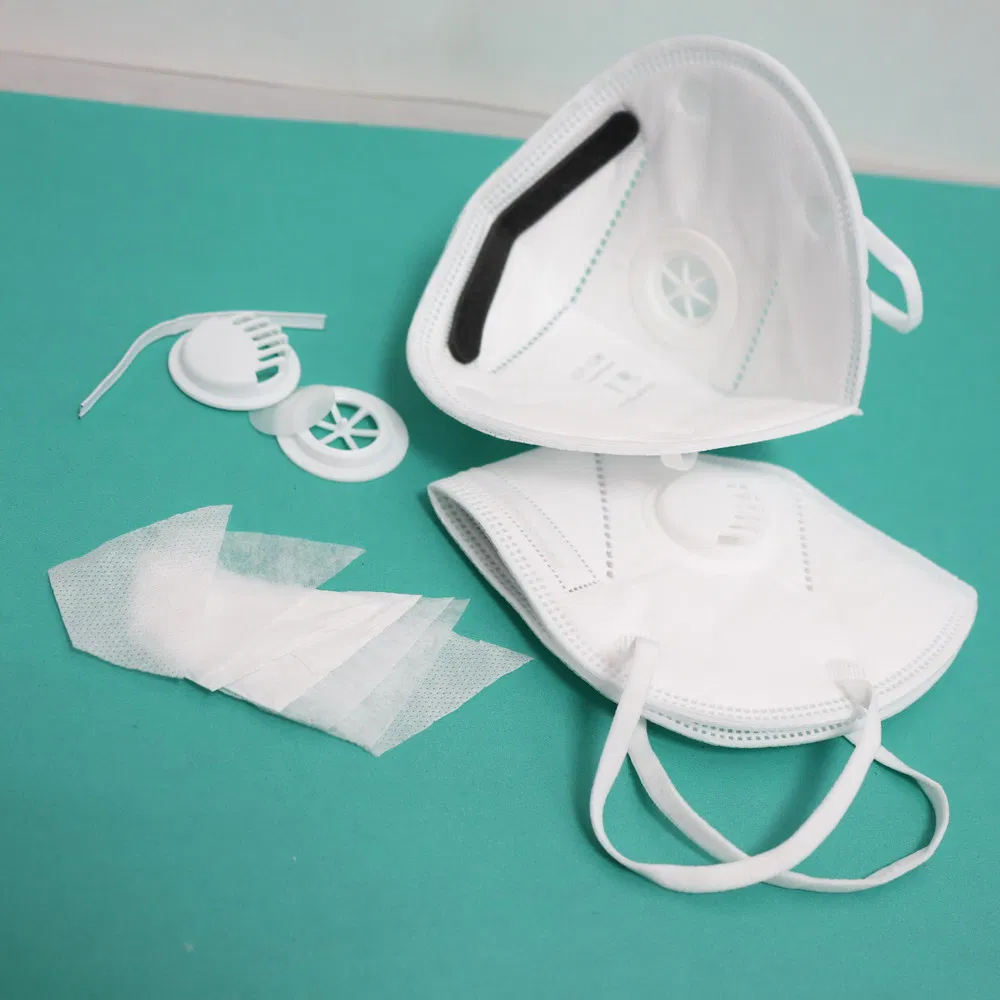 KN95 Flu Masks with Earloops /White Colour Bfe 95% N95 Disposable Respirator Face Mask