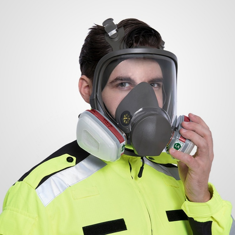 Work Protection Full Face Respirator Against Dust Industrial Gas Mask