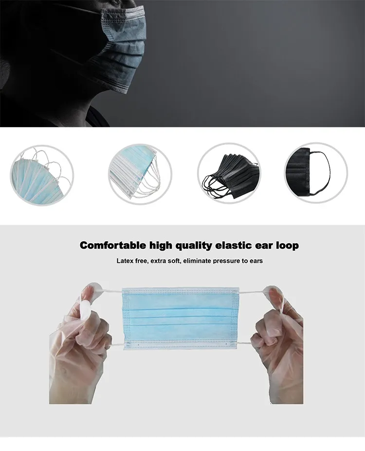 En14683 Type Iir CE Certified 3 Ply Surgical Face Mask 4