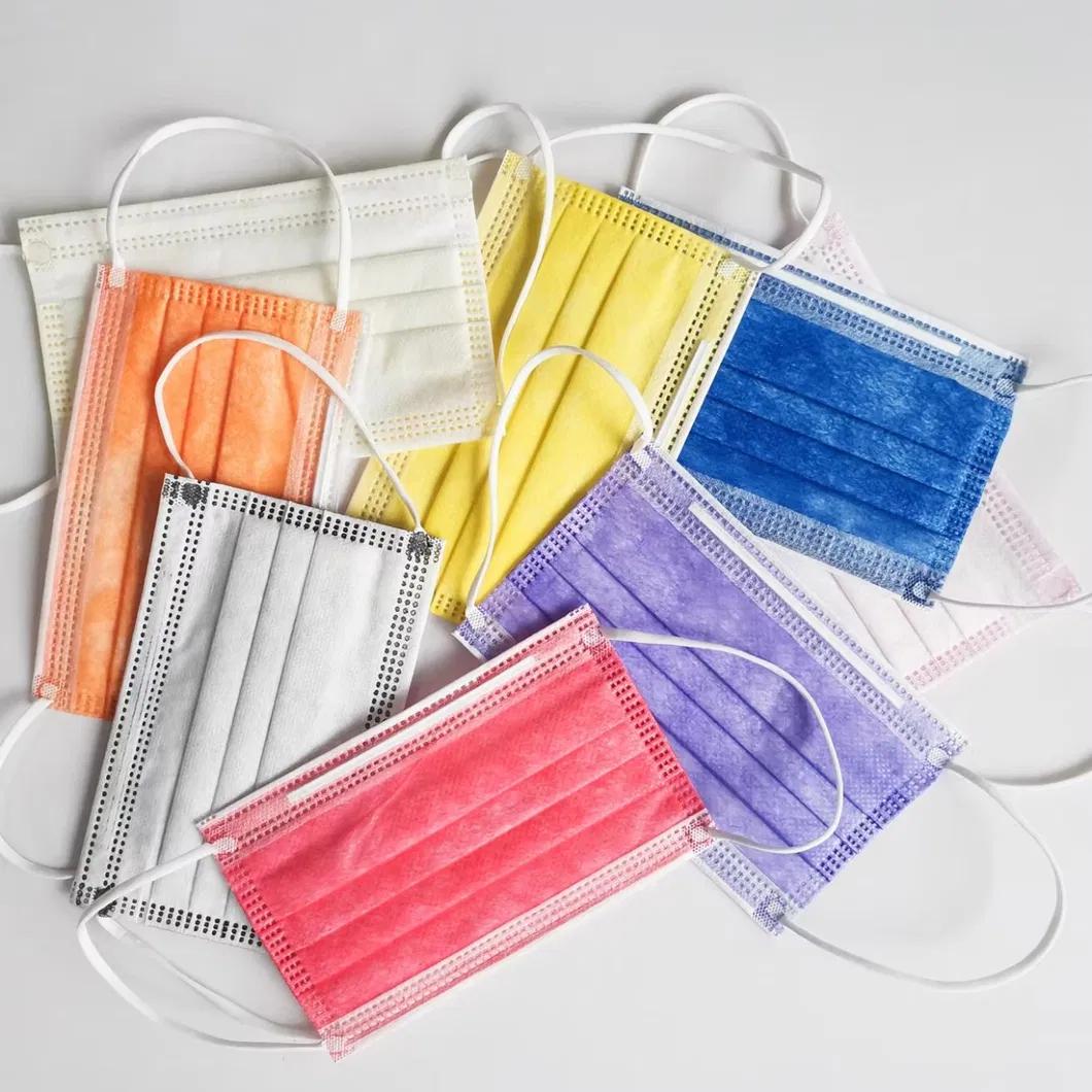 Protective Non-Woven 3 Ply Ear-Loop Blue Disposable Dental Surgicamedical Face Mask