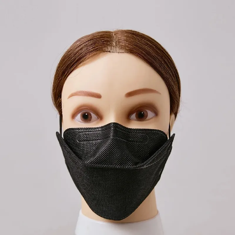 Disposable Kf94 Face Mask Four Layer Colored Design with 3D Fish Shaped, Protective Premium Face Mask