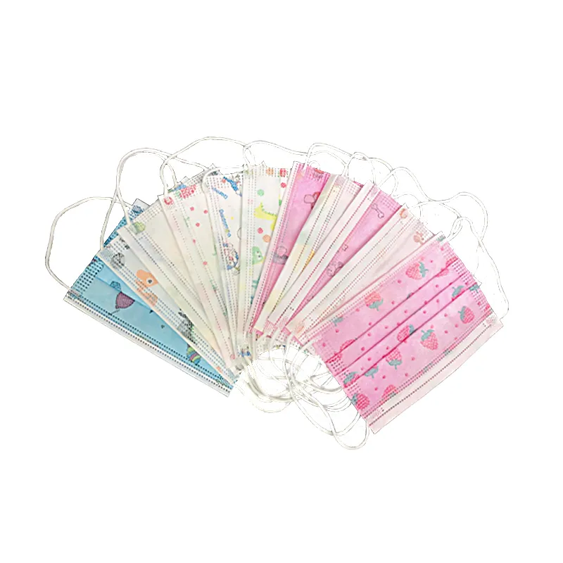 Colorful Baby Facemask 3ply Civil Nonwoven Face Mask for Kids Protective