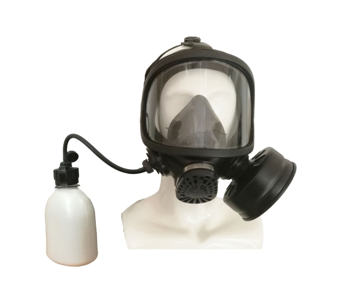 Full-Face Gas Mask Respirator with Activated Carbon Filling for Toxic Chemicals Resistance