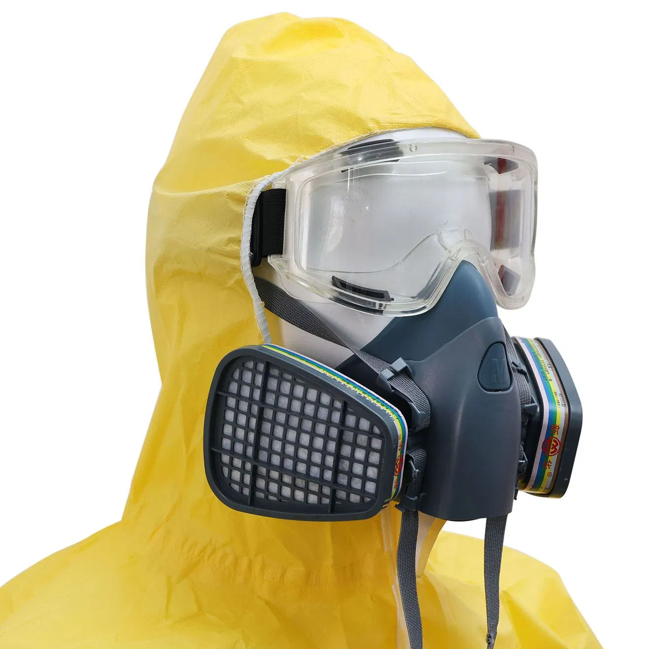 Professional with Safety Goggles Half Face Wear-Resisting Respiratory Mask for Dust Protection