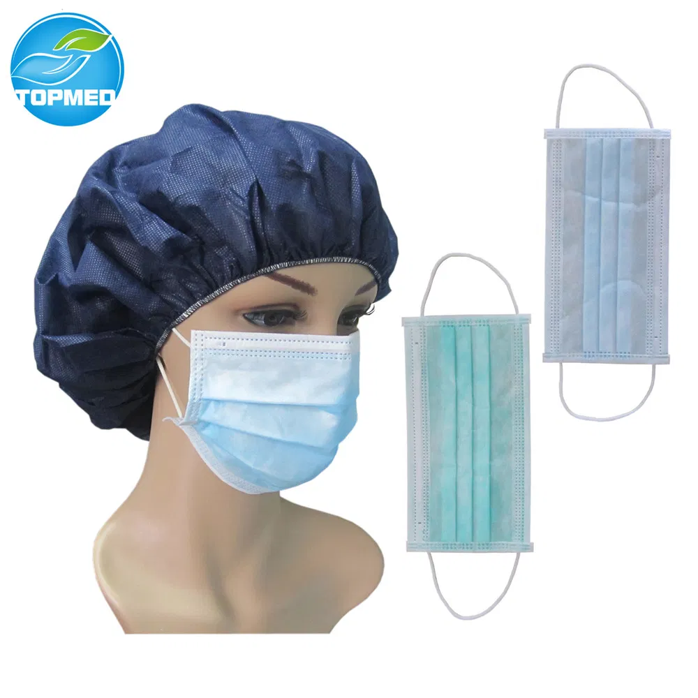 3 Layer Non Woven Disposable Face Mask High Breathable for Daily Protection